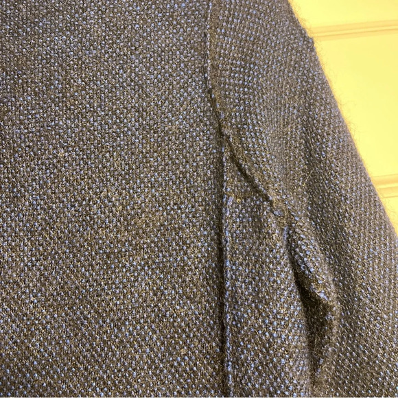 AKRIS Punto Women's Navy Blue Zip Up Jacket Mohair Blend Luxury Sweater Size 8 - Picture 15 of 16